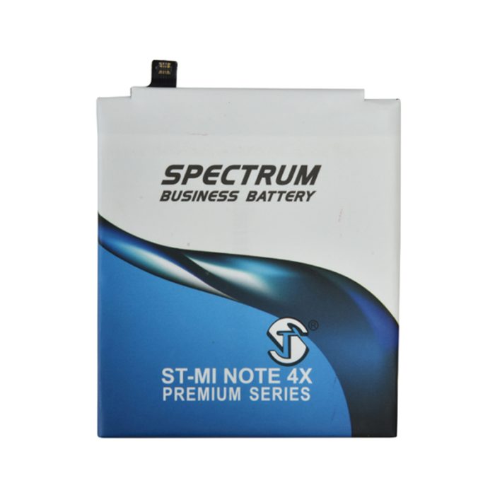 White And Blue St-Mi Note 4X Battery: A Replacement Battery For St-Mi Note 4X In White And Blue Color.