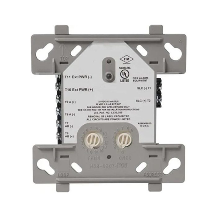 White Fcm-1 Notifier Control Module - A Control Module With The Fcm-1 Model From Notifier, Designed For Fire Alarm Systems.