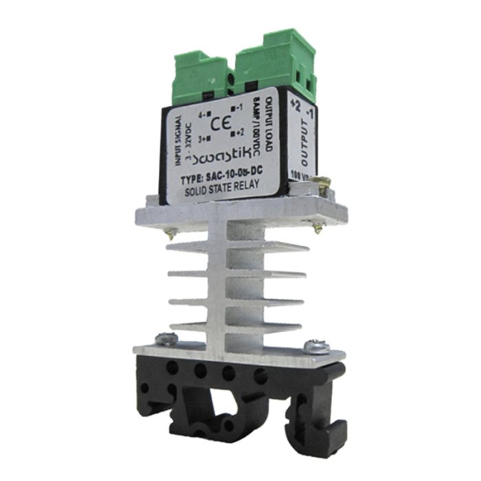 White Solid State Relay - A Solid-State Relay In A White-Colored Housing For Electrical Switching Applications.