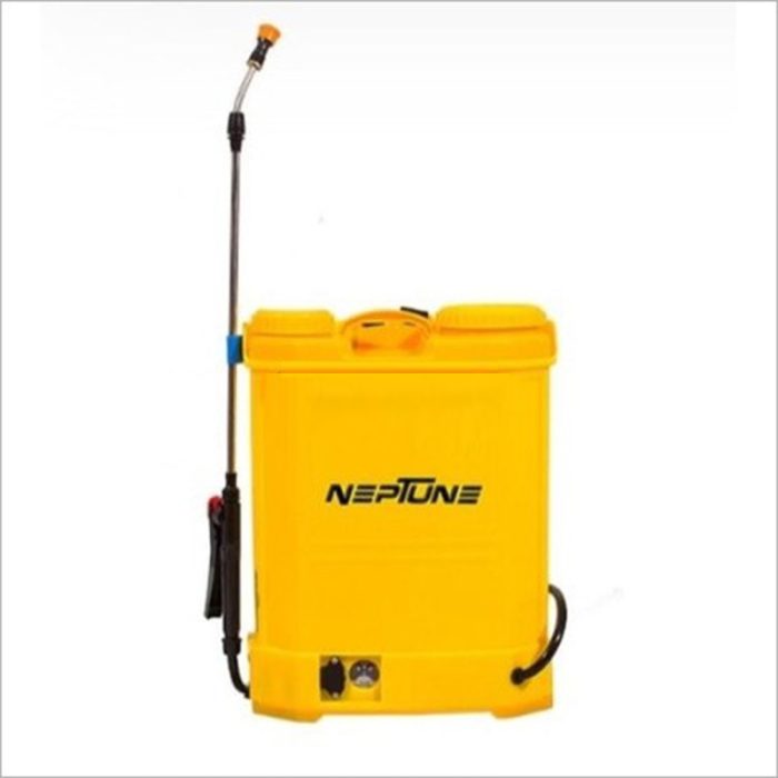 This Yellow Battery-Powered Sprayer Is Specifically Designed For Disinfection Purposes.