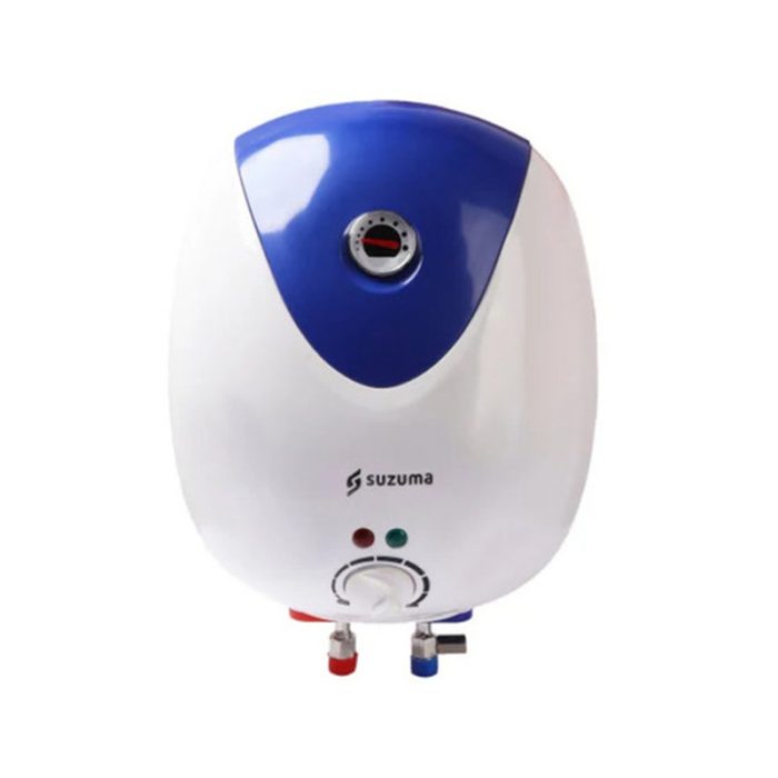 230V 500W Plastic Body Electric Geyser - Image Of A Plastic Body Electric Geyser With 230V Voltage And 500W Power Rating.