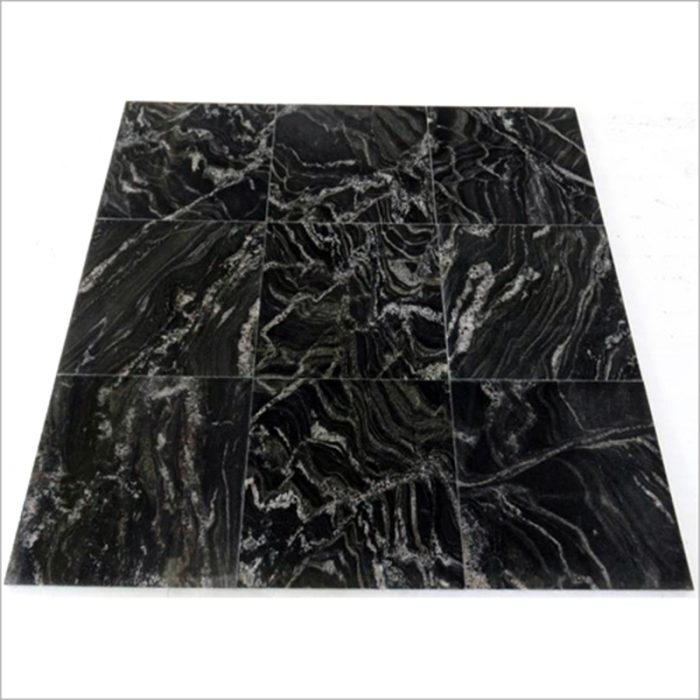 Plain Black Forest Granite Tiles