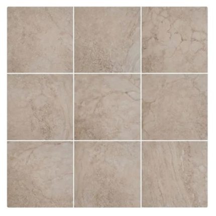 Rectangle Brown Ceramic Bathroom Floor Tile With Anti Slip