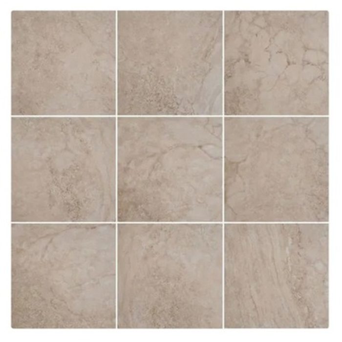 Rectangle Brown Ceramic Bathroom Floor Tile With Anti Slip