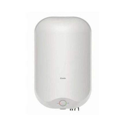The white V-Guard water heater with a 10-liter capacity is a compact and efficient appliance designed to provide hot water for daily use in homes and offices.